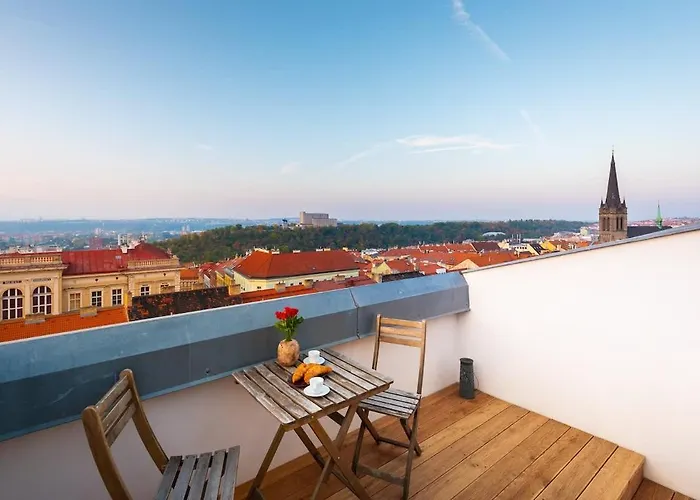 Old View Rooftop With Ac Прага